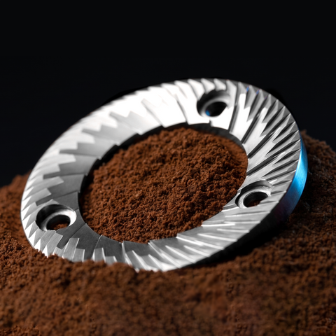 MOKKOM 64mm Flat Burr Coffee Grinder - Stainless Steel Burrs
