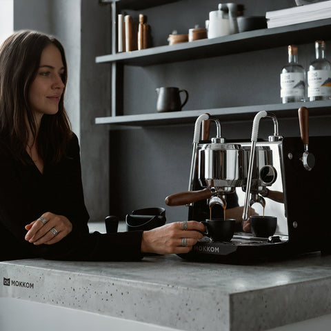 MOKKOM Dual Boiler Espresso Machine with Rotary Pump & Smart PID Control